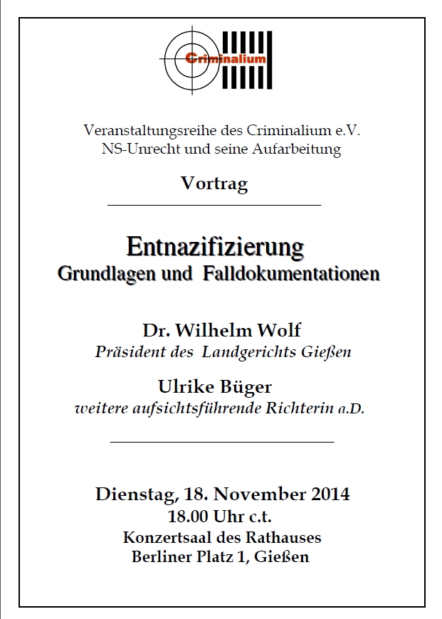 Criminalium  Poster Vortrag Dr  Wolf 18 11 2014 bild
