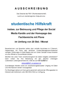 Hilfskraft IT/Plone