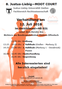 8. Justus Liebig Moot Court Bild