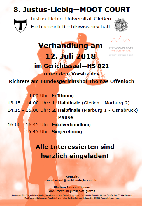 8. Justus Liebig Moot Court Bild