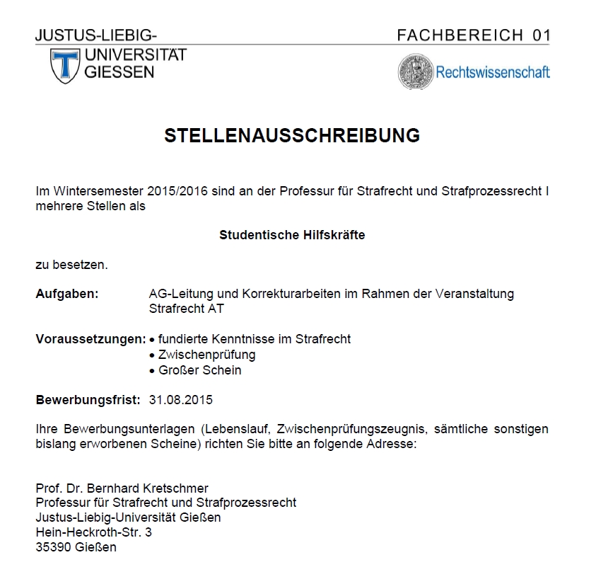 Stellenausschreibung Strafrecht AT AG jpg