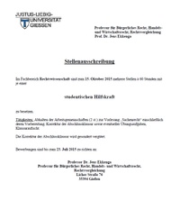 Ausschreibung stud  Hiwis AG Sachenrecht2 (2)