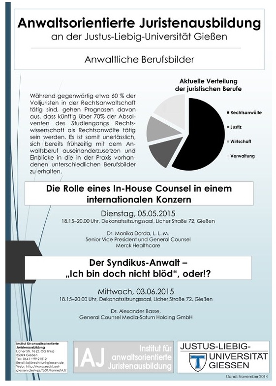 Berufsbildreihe IAJ SoSe 2015