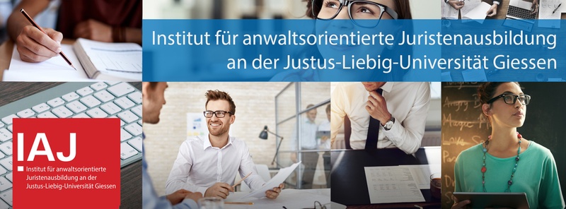 IAJ-Banner der Arbeit des IAJ in verschiedenen Bildern darstellt