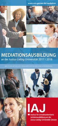 Teaser für Flyer "Mediationsausbildung 2017/2018"