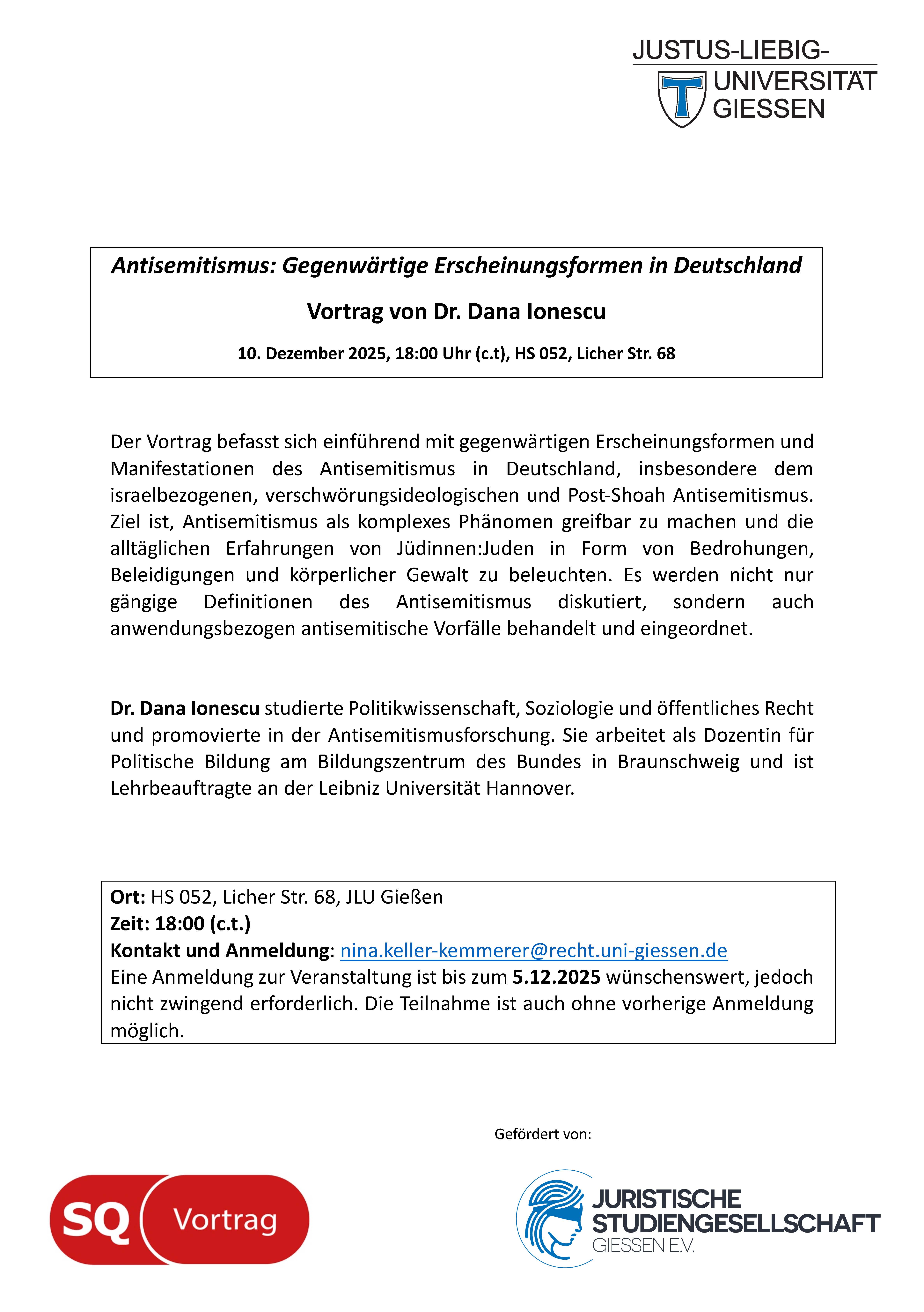 Antisemitismus und Recht 10.12.25