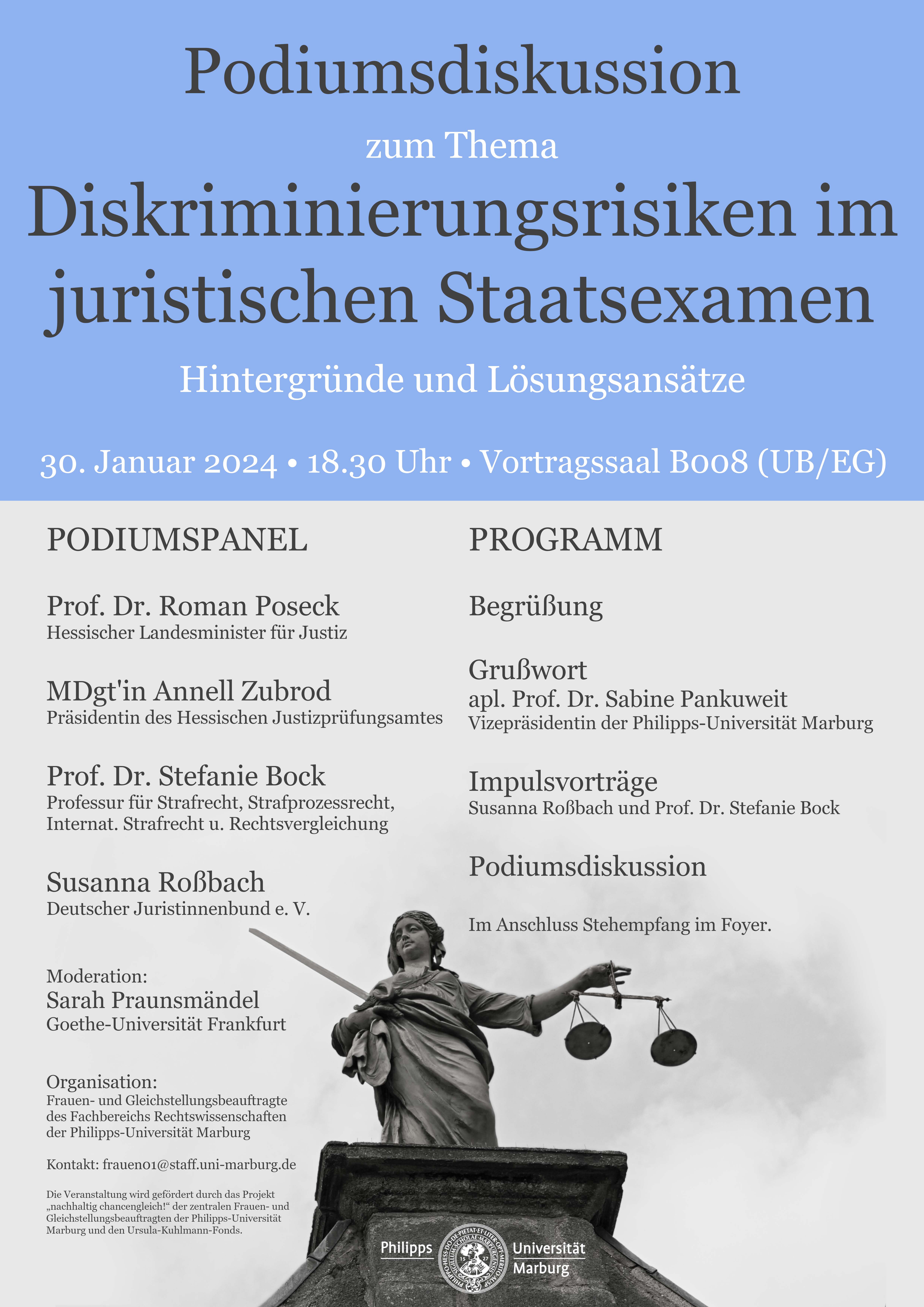 Podiumsdiskussion Marburg 30.01.24