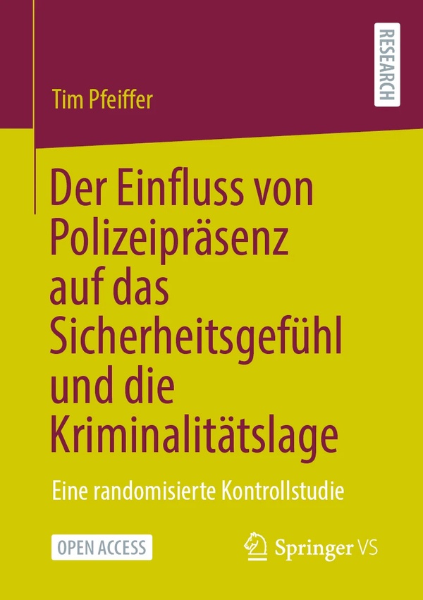 Cover - Tim Pfeiffer - Der Einfluss von Polizeipräsenz