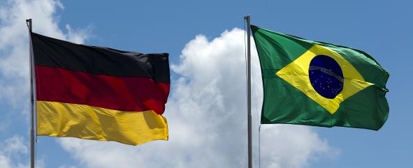 Flaggen DeutschlandBrasilien