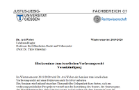 Blockseminar zum israelischen Verfassungsrecht