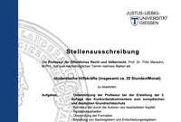 Stellenausschreibung Mithilfe Konkordanzkommentar
