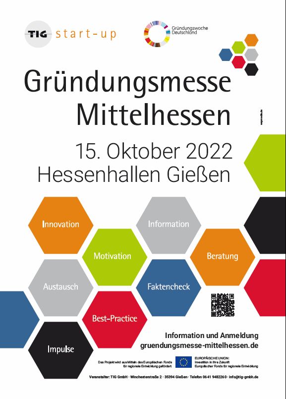 Flyer Gründungsmesse Mittelhessen 2022