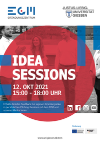 Plakat für Idea Sessions | Wintersemester 2021