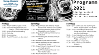 Programm des Startup Weekend Mittelhessen 2021