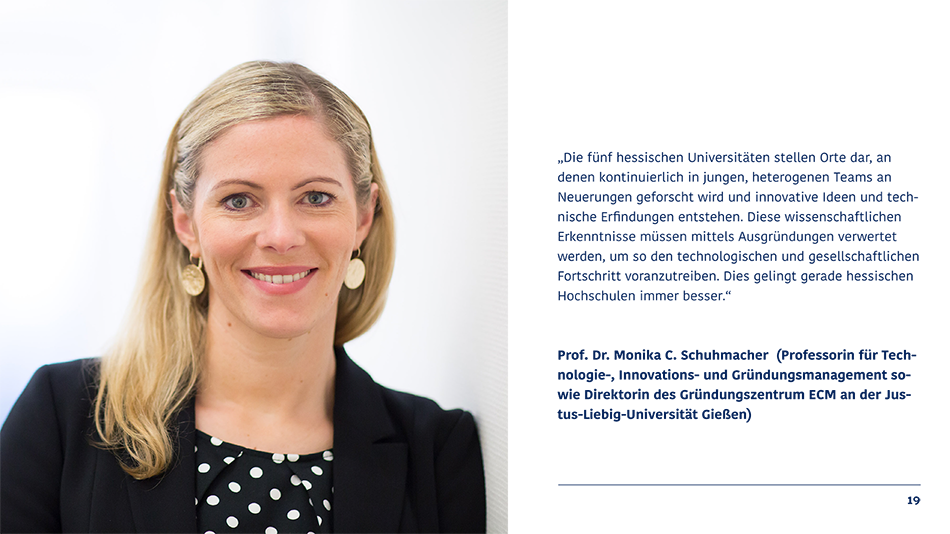 Monika Schuhmacher im Hessen Startup Monitor 2021