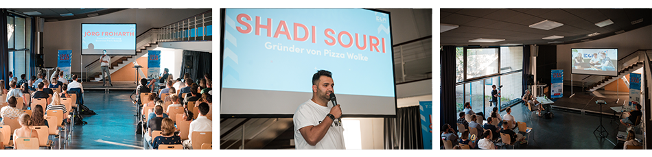 Keynote Shadi Souri (Pizza Wolke) auf dem Idea Slam 2022