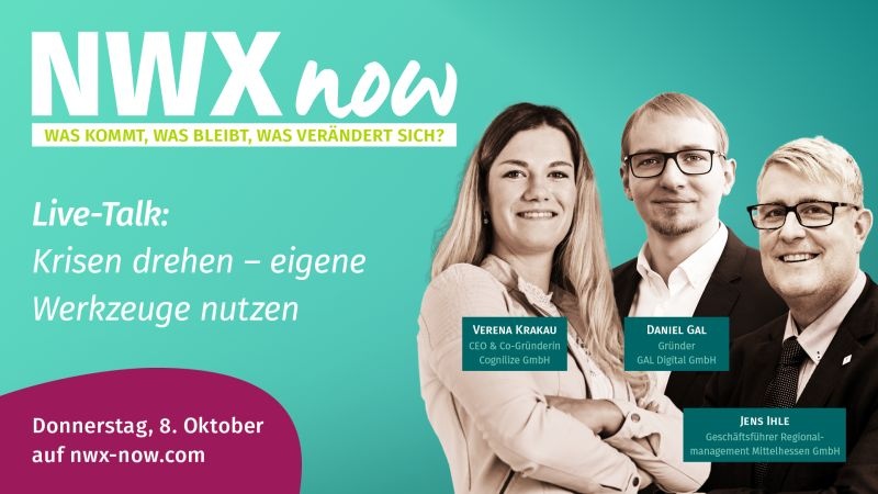 Verena Krakau und Daniel Gal beim NWXnow-Talk