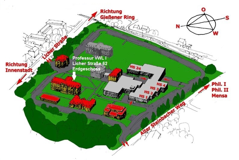 Lageplan Campus