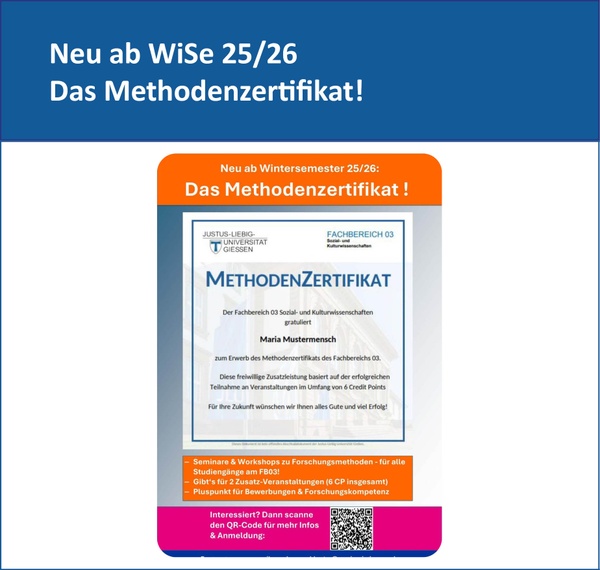 Methodenzertifikat Impression aus Forschung und Lehre