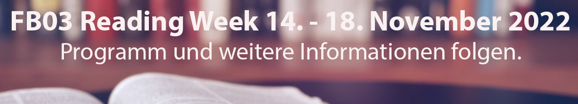 Reading Week Banner für Homepage