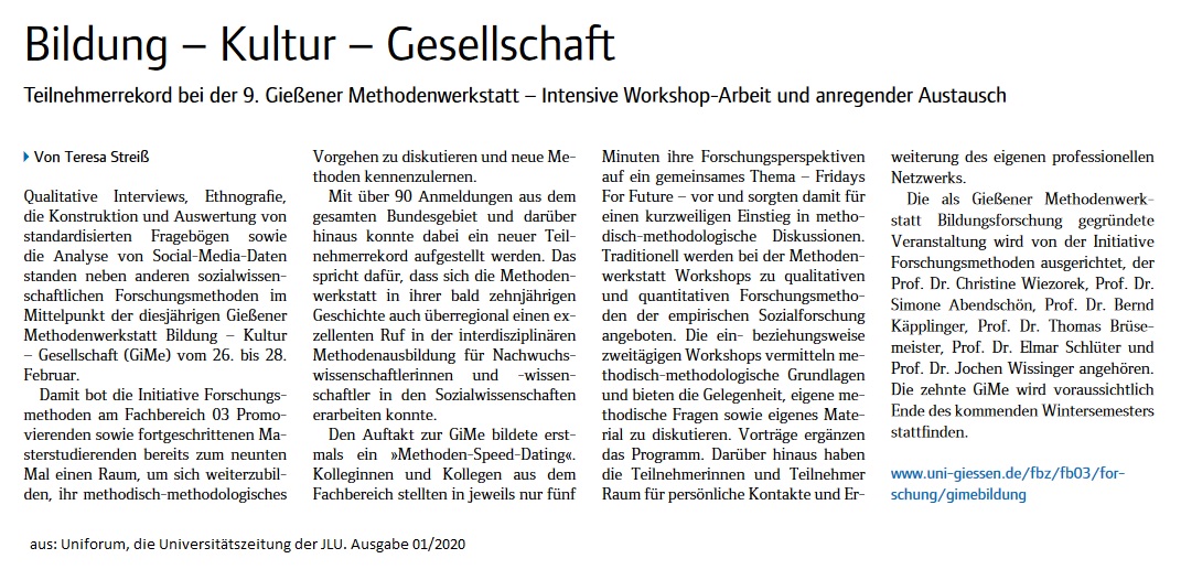 Bericht Uniforum 2020