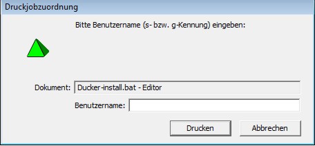 Druckjobzuordnung