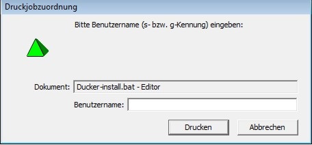 Druckjobzuordnung