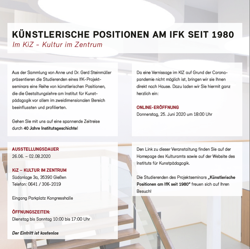 Künstlerische Positionen am IFK