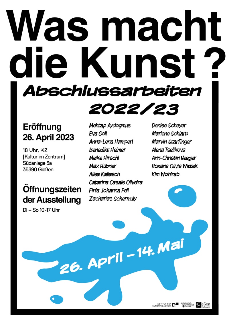 Poster "Was macht die Kunst?"