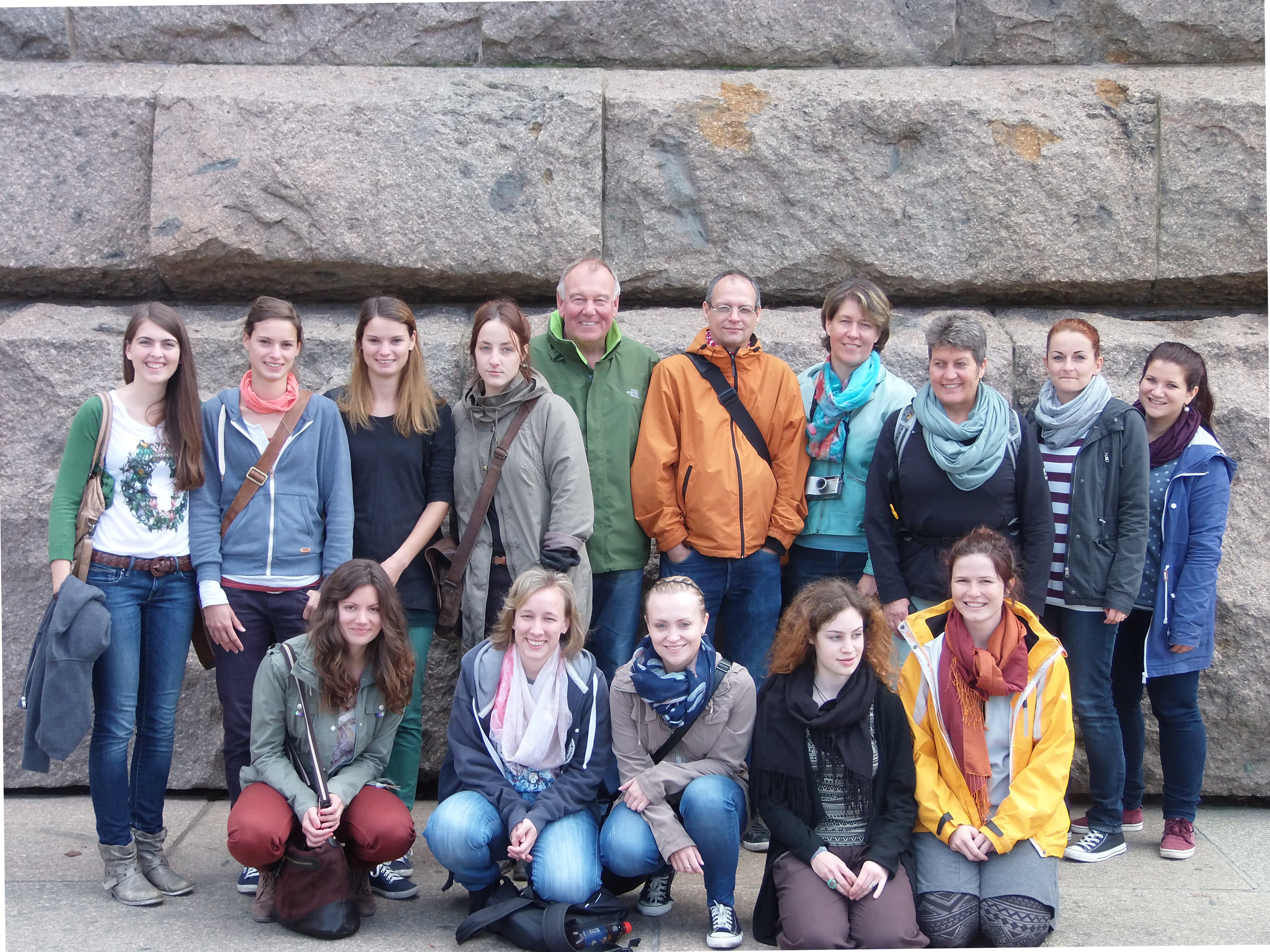 Gruppenbild der Exkursion nach Leipzig, 2014