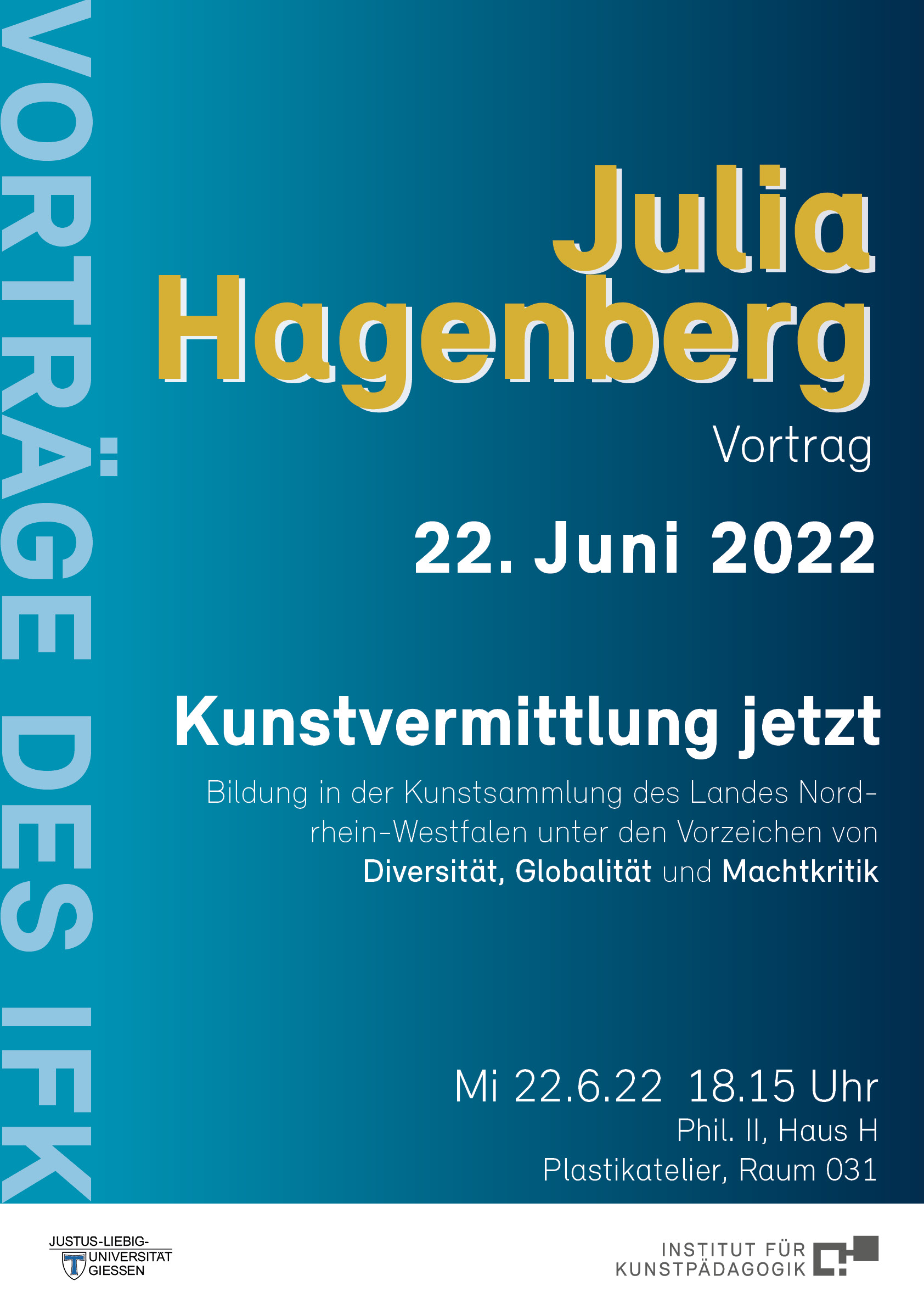 Plakat Julia Hagenberg Vortrag
