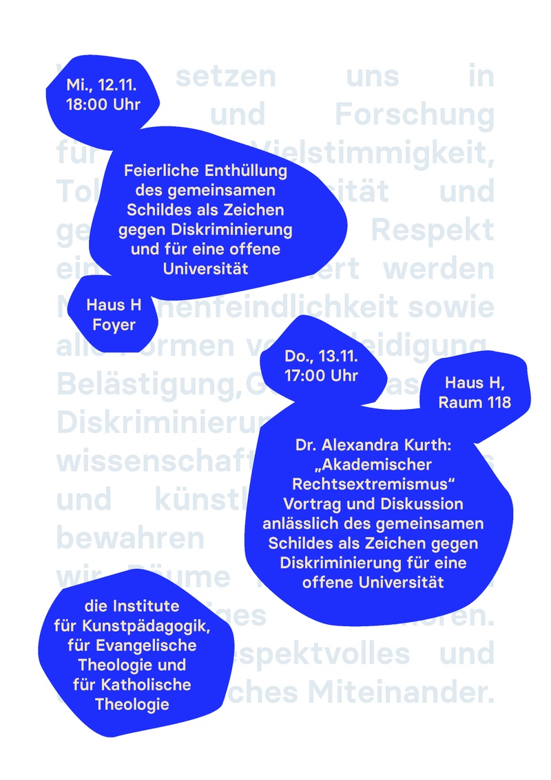 13.11. um 17 Uhr Dr. Alexandra Kurth: “Akademischer Rechtsextremismus”