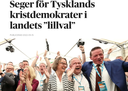 Zeitungsbericht: Seger ör Tysklands kristdemokrater i landets ”lillval” (Dangens Nyheter 23.05.2022)