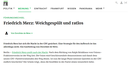 Gastbeitrag: "Friedrich Merz: Weichgespült und ratlos" (Frankfurter Rundschau, 02.02.2022)