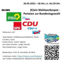 Reihe Kontroverse: (K)ein Wahlwerbespot - Parteien zur Bundestagswahl (26.05.2021)