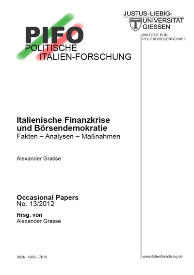 Occasional Papers Nr. 13