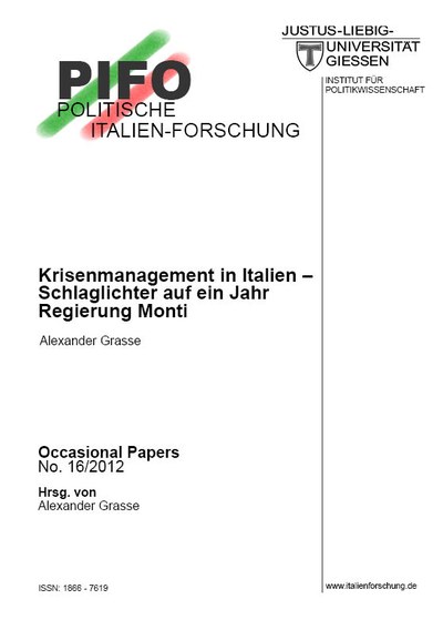 Occasional Papers Nr. 16