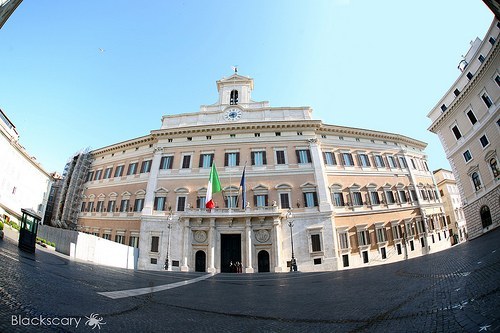 Außenansicht Abgeordnetenkammer (Palazzo di Montecitorio)