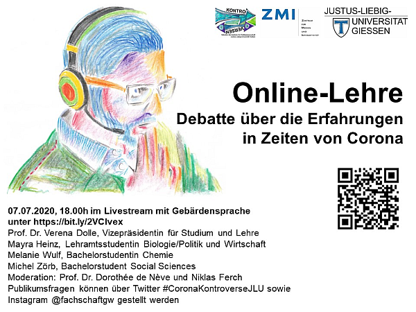 Online-Podiumsdiskussion "Online-Lehre. Debatte über die Erfahrungen in Zeiten von Corona" (07.07.2020)