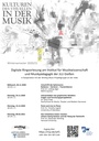 Plakat Ringvorlesung "Kulturen des Visuellen in der Musik"