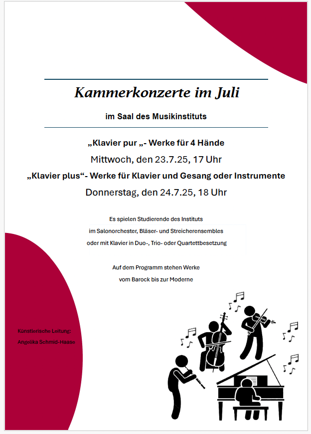 Kammerkonzerte im Juli