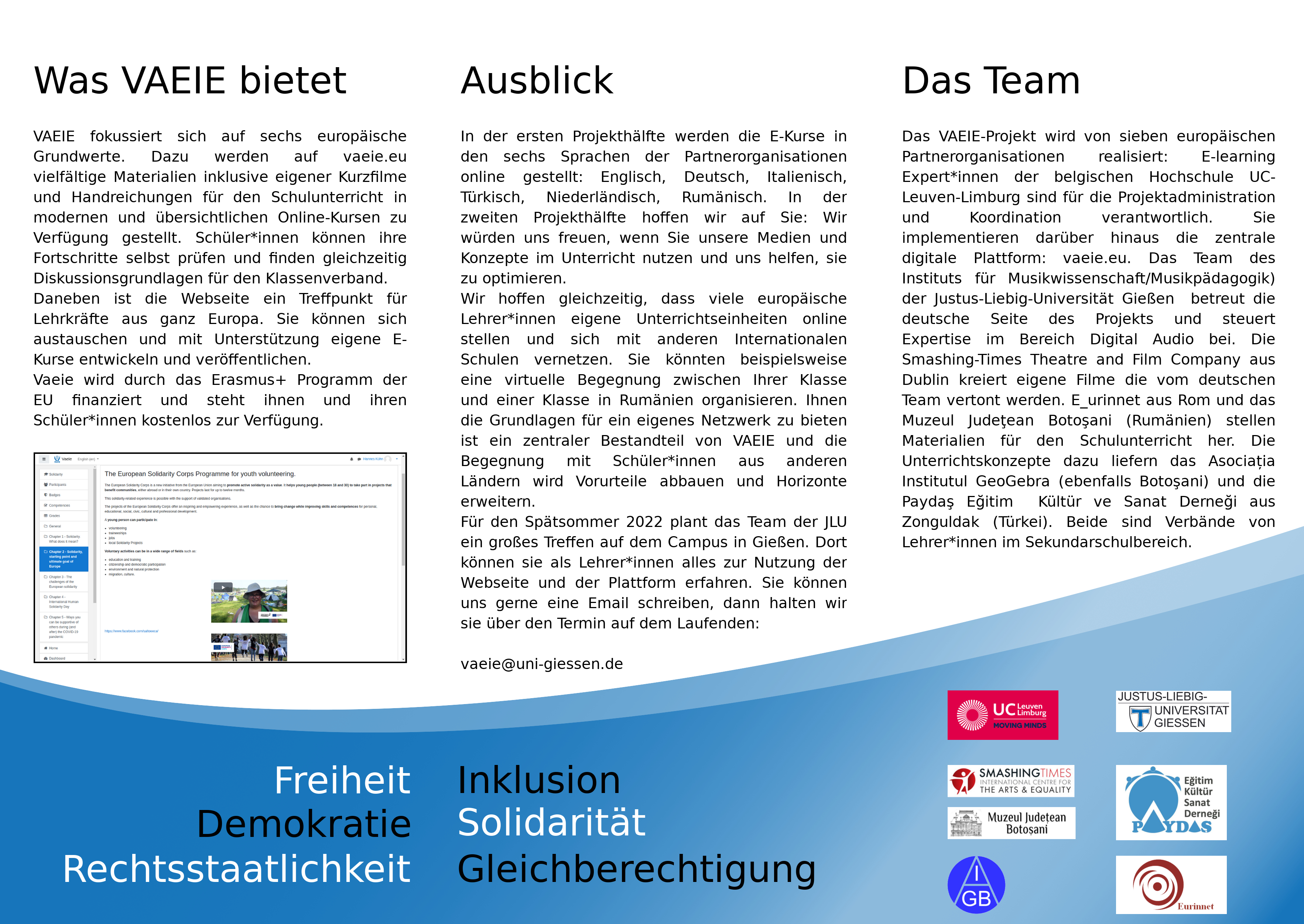 Flyer VAEIE hinten
