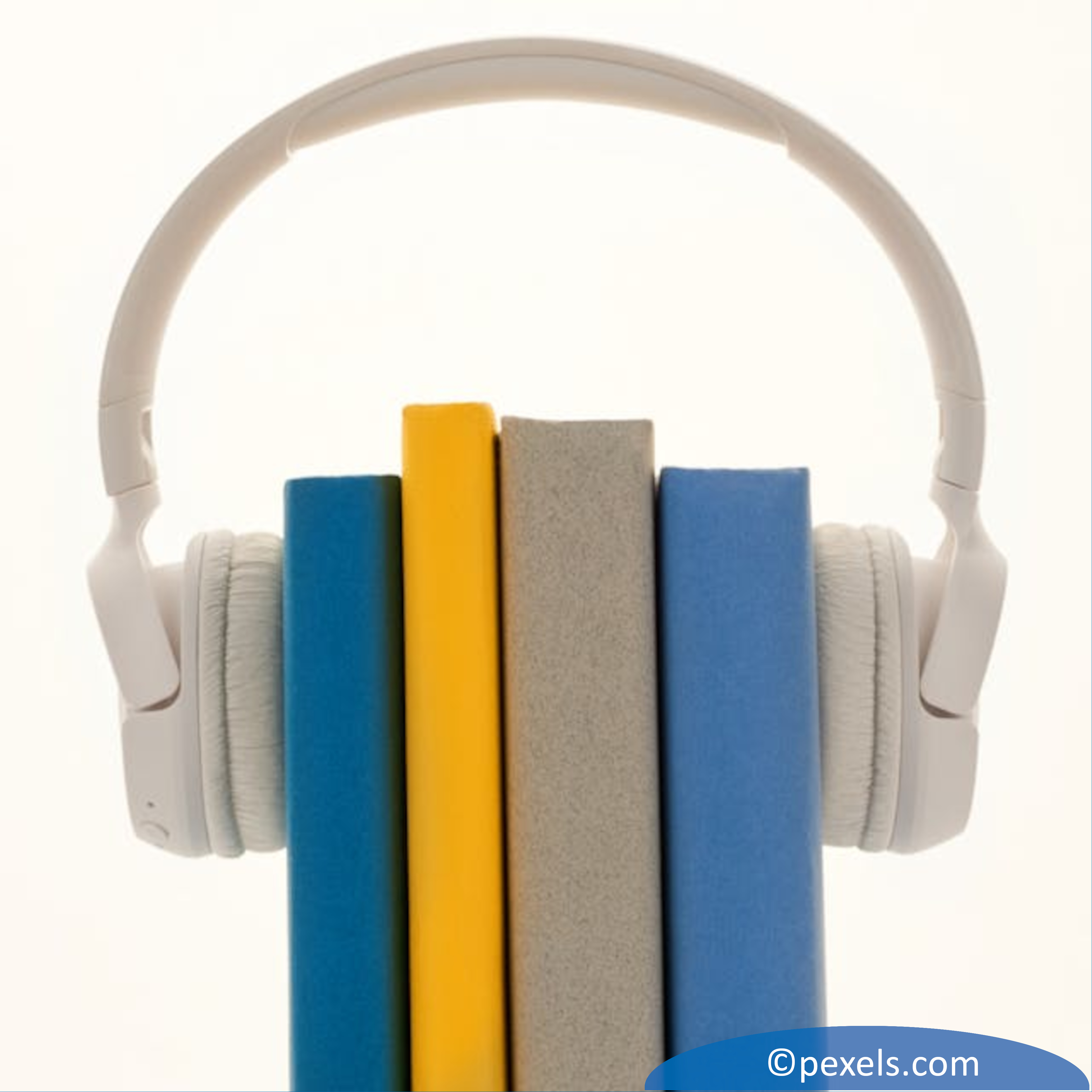 Bücher mit Kopfhörer