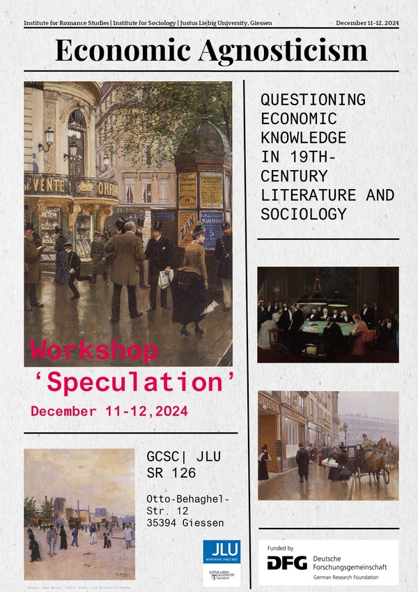 Plakat Workshop 'Speculation' Zum Programm