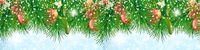 Weihnachtsgirlande lang
