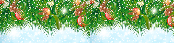 Weihnachtsgirlande lang