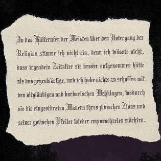 Aus der Schrift von Schleidermacher - Über die Religion. Reden an die Gebildeten unter ihren Verächtern 1799_kl.jpg