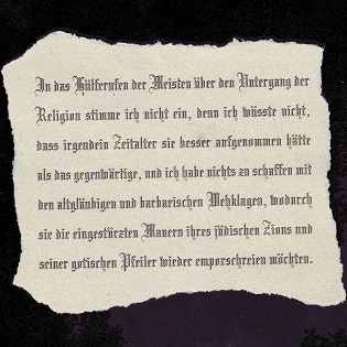 Aus der Schrift von Schleidermacher - Über die Religion. Reden an die Gebildeten unter ihren Verächtern 1799_kl.jpg