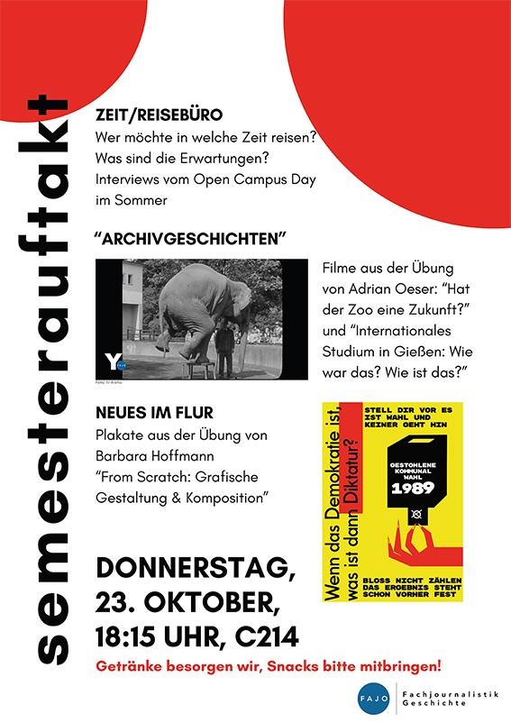 Semesterauftaktveranstaltung Wintersemester 2025