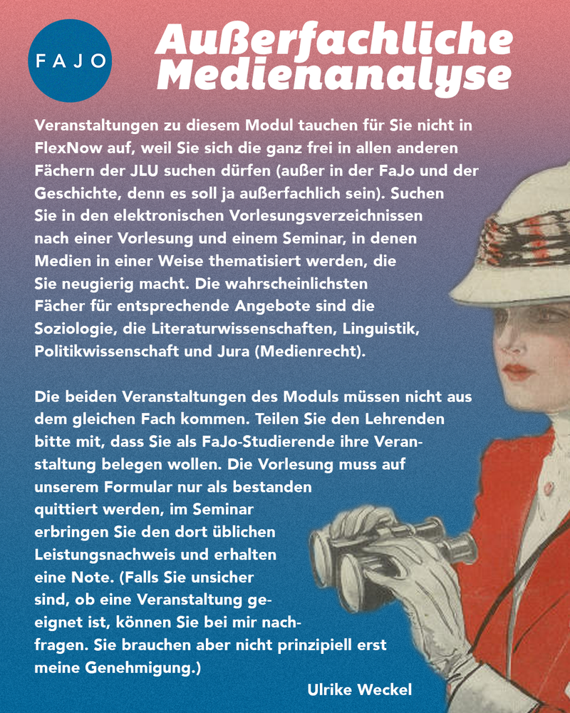außerfachliche medienanalyse